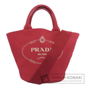 Prada Canapa Bucket Tote Bag Canvas